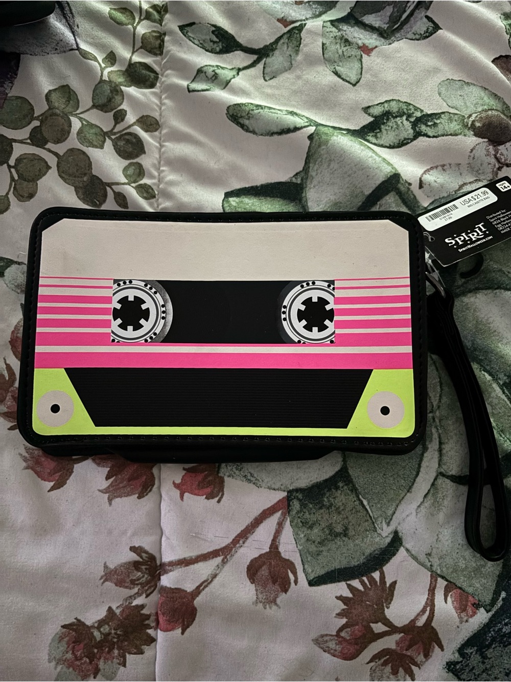 Pink & Lime Retro Cassette Tablet Sleeve